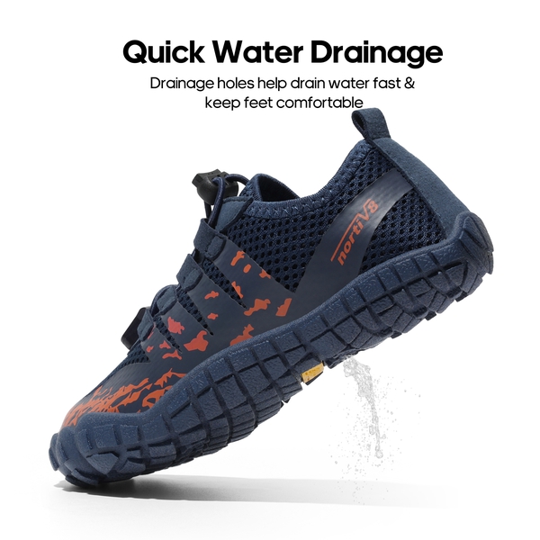 Boys & Girls Lace Up Water Shoes - DARK BLUE - 2